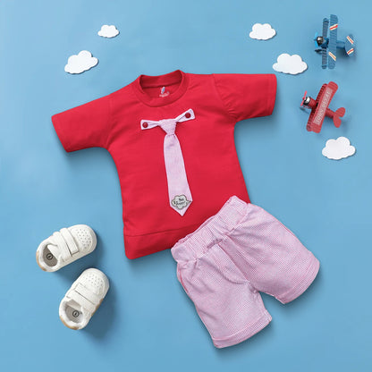 Boys Casual T-shirt Pant Tie Design Kinder Choice