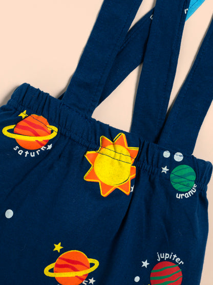 Dungaree For Baby Boys Party with Bow Kinder Choice