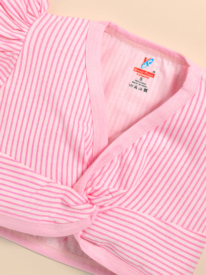 Baby Girls Cotton Crop top and Skirt Kinder Choice