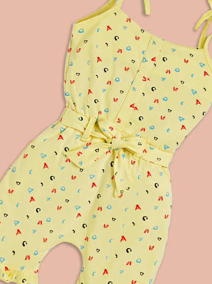 Playful Letters: Stylish Jumpsuit for Little Ones