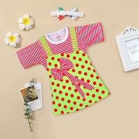 Casual Wear Half Sleeve Dungaree For Baby Girls Kinder Choice